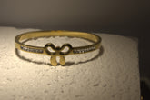 02T122501GD Elegant Gold Bracelet with Diamond Accents