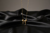 03T122509GD Premium Bow Shaped Stainless Steel Necklace