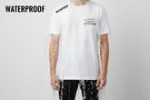Waterproof Premium Fabric T-Shirt White