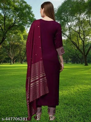 Cotton Kurta Set – Stitched & Elegant