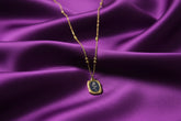 03T122510GD Premium Flower Design Pendant Stainless Steel Necklace – Anti-Tarnish & Hypoallergenic