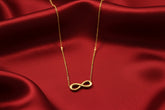 03T122507GD Premium Infinity Pendant Stainless Steel Necklace – Anti-Tarnish & Hypoallergenic