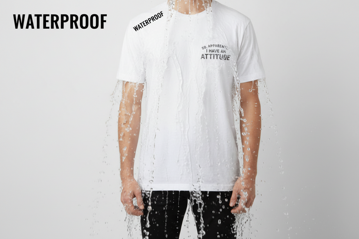 Waterproof Premium Fabric T-Shirt White