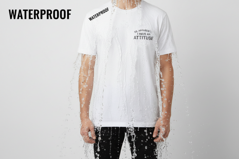 Waterproof Premium Fabric T-Shirt White