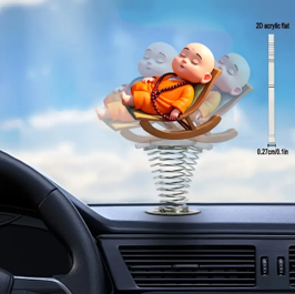 2D Flat Buddha Recliner – Acrylic Car & Desktop Decoration