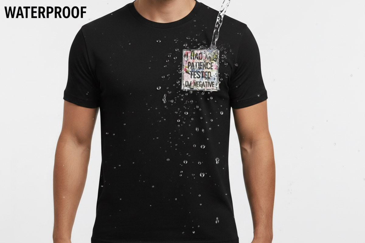 Waterproof Premium Fabric T-Shirt Black