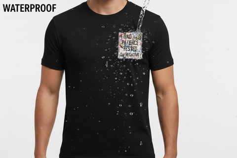 Waterproof Premium Fabric T-Shirt Black