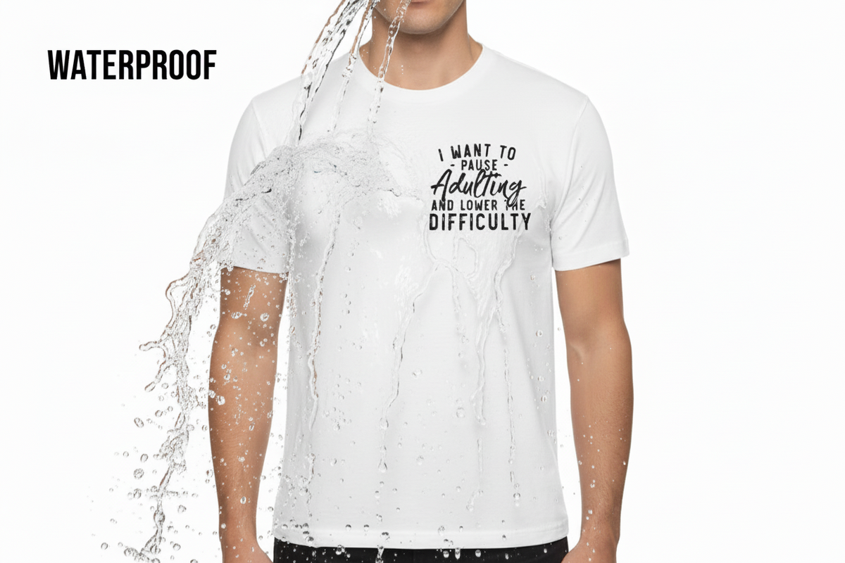 Waterproof Premium Fabric T-Shirt White