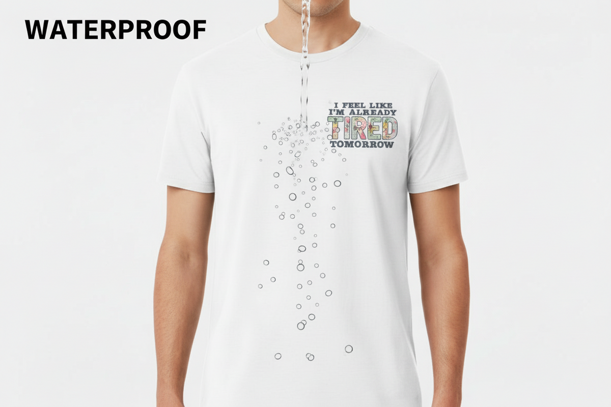Waterproof Premium Fabric T-Shirt White