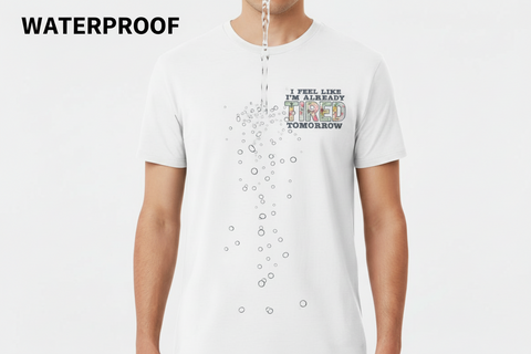 Waterproof Premium Fabric T-Shirt White