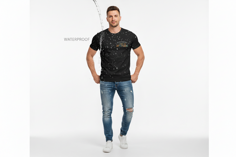 Waterproof Premium Fabric T-Shirt Black