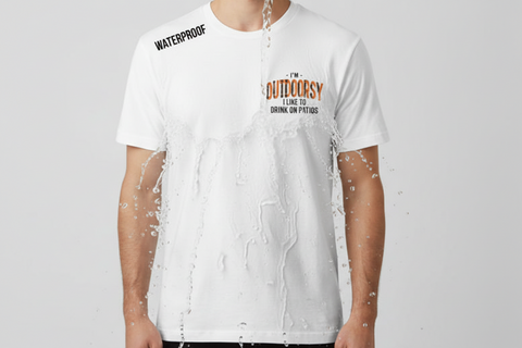 Waterproof Premium Fabric T-Shirt White