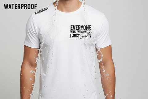 Waterproof Premium Fabric T-Shirt White