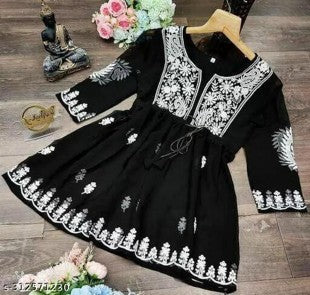 Georgette Embroidered Kurtis – Elegant & Comfortable