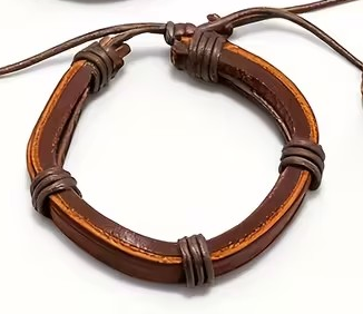 Adjustable Faux Leather Braided Bracelet