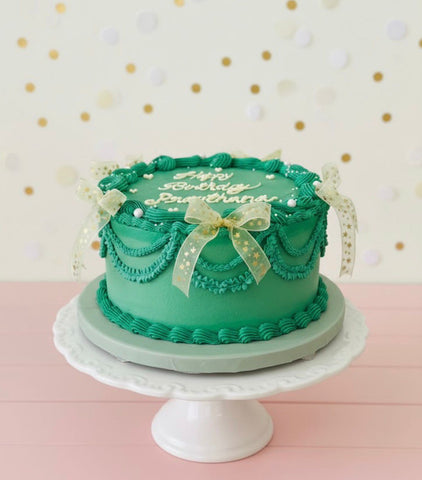 Elegant Green Color 🎂