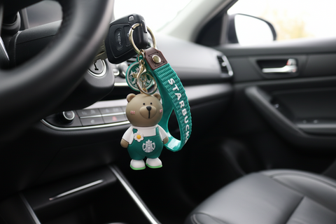 Bear Key Chain - Starbucks merchandise design