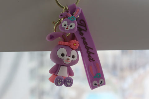 Keychain - Cute Purple Bunny
