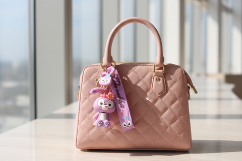 Keychain - Cute Purple Bunny