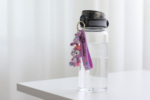 Keychain - Cute Purple Bunny