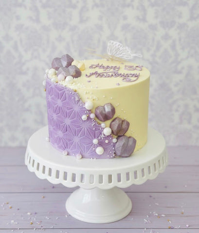 Lavender and off-white themed anniversary 🎂